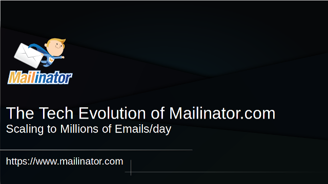 Presentation: The Technical Evolution of Mailinator.com